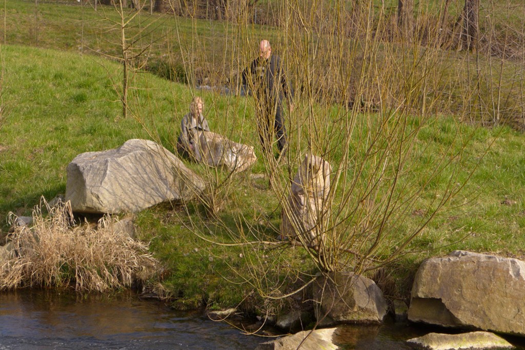 Camouflage en rocher: préparation.